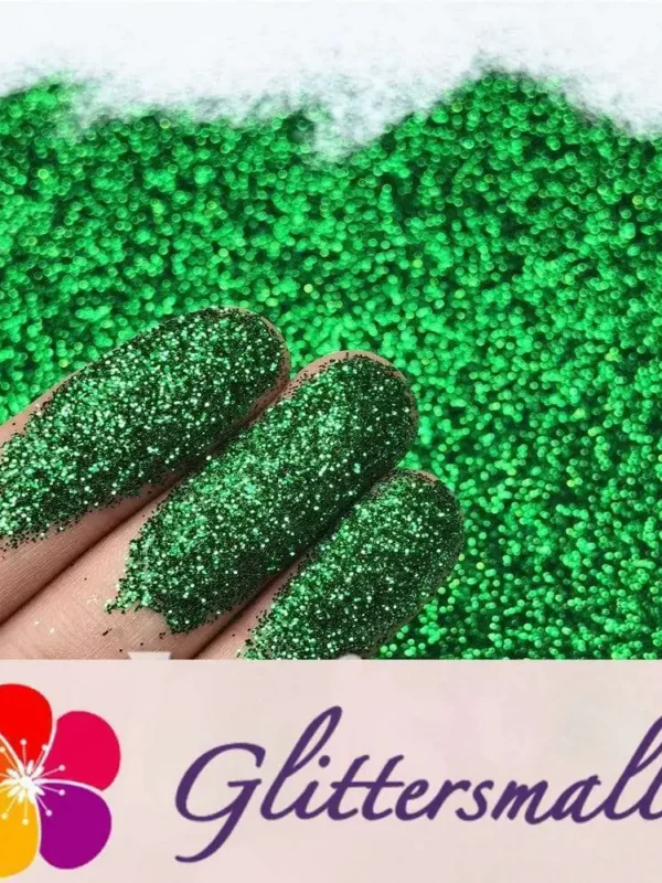 0.3mm Light Green Fine Glitter Pure Color B0609