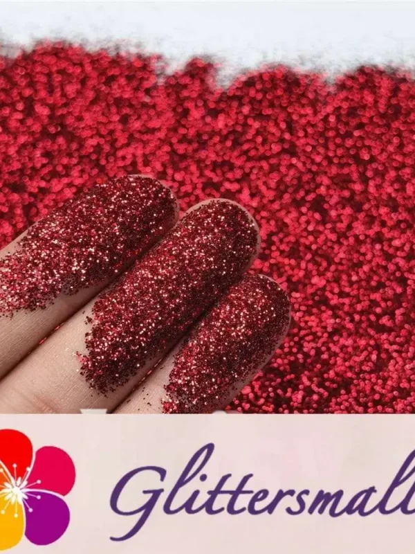 0.3mm Burgandy Wine Red Fine Glitter Pure Color B0304