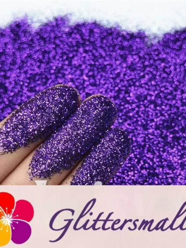 0.3mm Dark Purple Fine Glitter Pure Color B0808