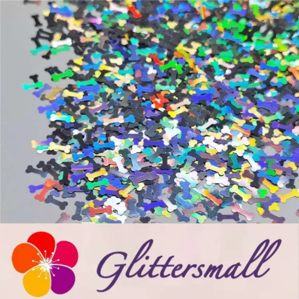 IMG_20200916_212151.webp 6mm Holographic Silver Bone Shaped Glitter LB0100