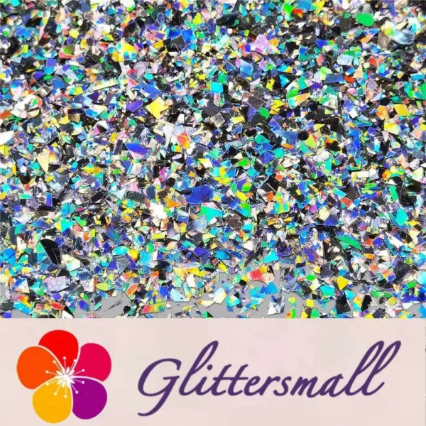 IMG_20200916_213305.webp Holographic Silver Cellophane Glitter Flakes Holo Shards LB0100 4x4