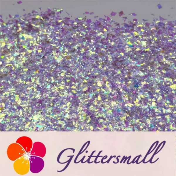 Iridescent Cellophane Glitter Flakes Shard C004 4x4