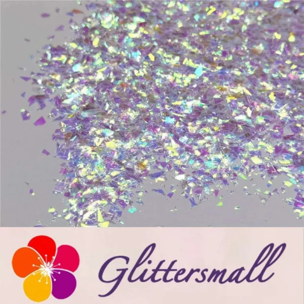 Iridescent Cellophane Glitter Flakes Shard C004 4x4