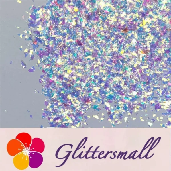 Iridescent Cellophane Glitter Flakes Shard C004 4x4
