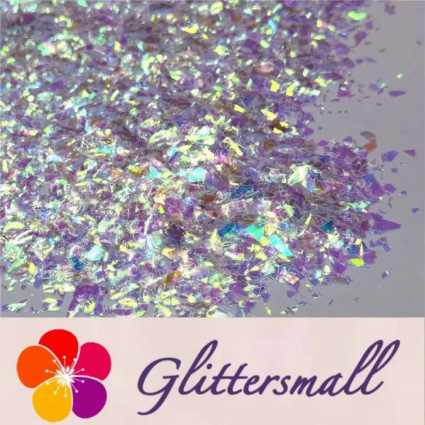 Iridescent Cellophane Glitter Flakes Shard C004 4x4