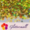 6mm Holographic Gold Hollow Out Star Shaped Glitter LB0210