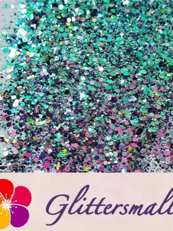 General Mixed Iridescent Phantom Blue Glitter C-BSL7140