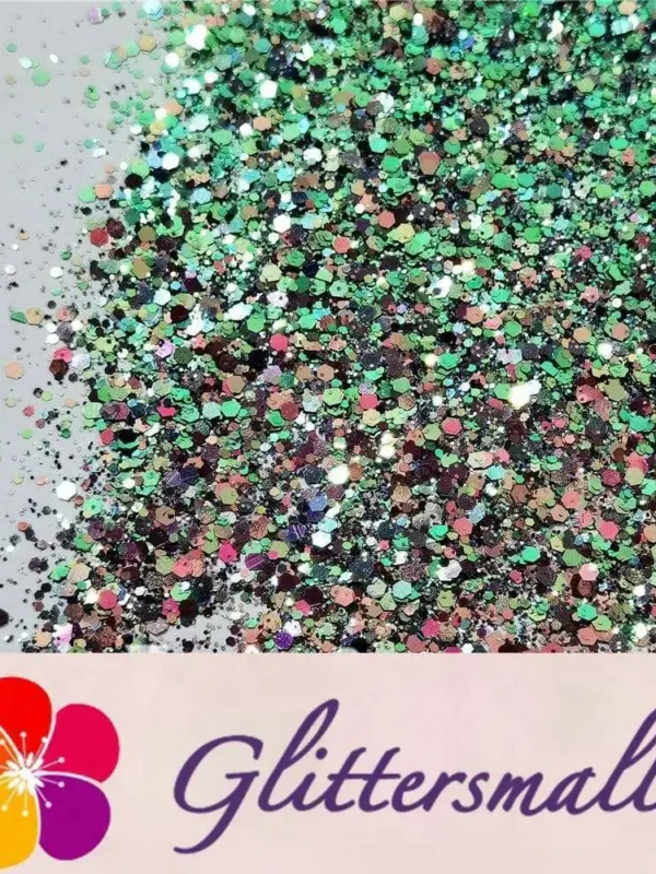 General Mixed Iridescent Phantom Green Glitter C-BSL7150