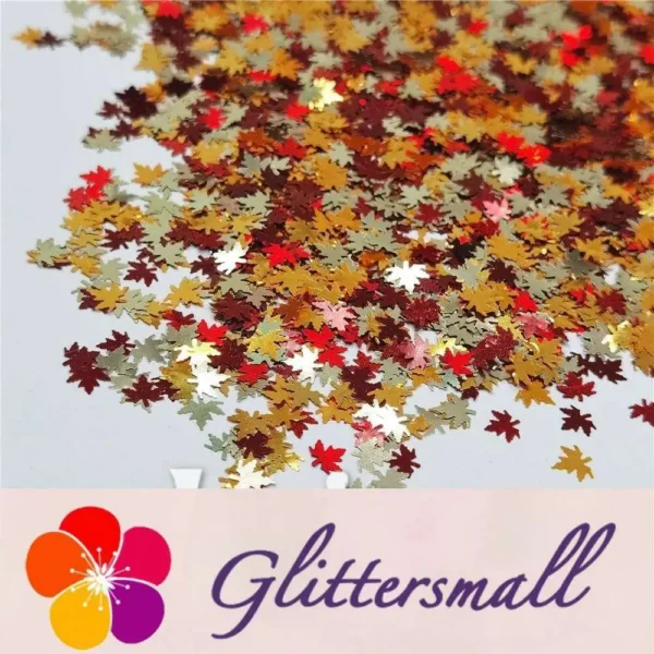 IMG_20200926_195107.webp 6mm Mixed Maple Leaf Leaves Shaped Glitter FY-23