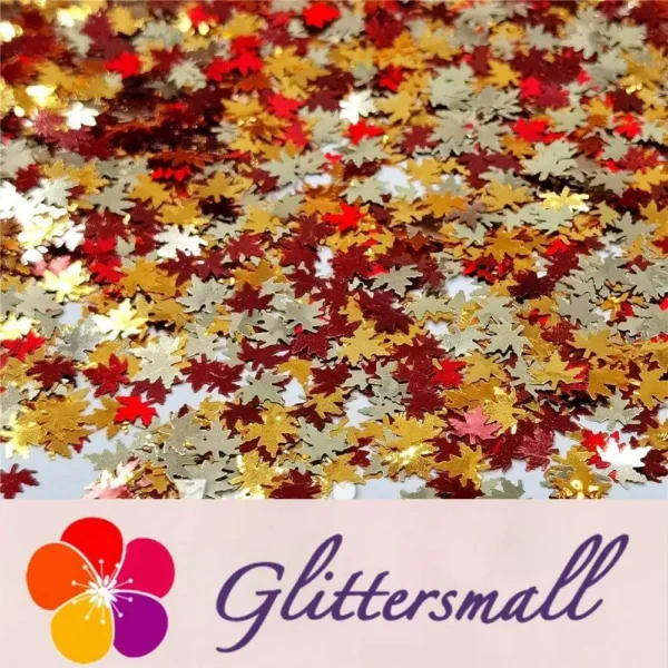 IMG_20200926_195219.webp 6mm Mixed Maple Leaf Leaves Shaped Glitter FY-23