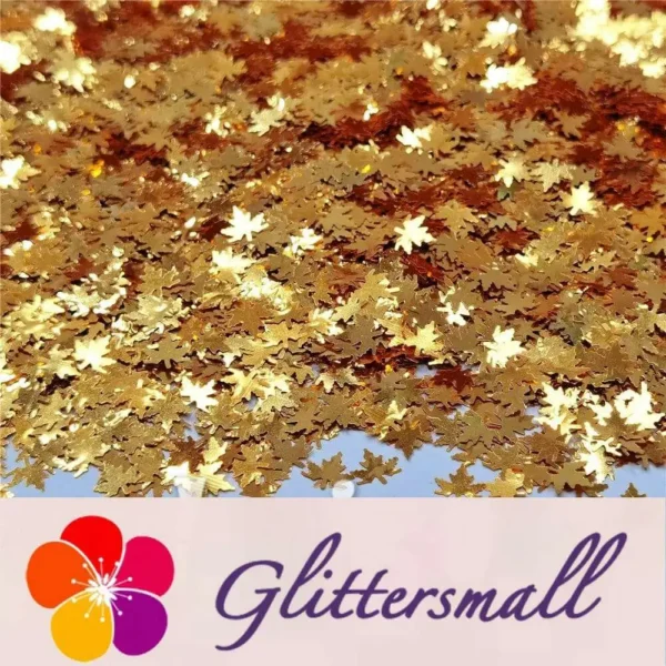 IMG_20200926_195952.webp 6mm Golden Maple Leaf Leaves Shaped Glitter B0224