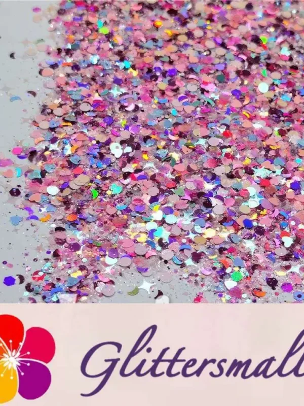 Pink Moon (By Louizakd) Custom Mixed Glitter WAL905