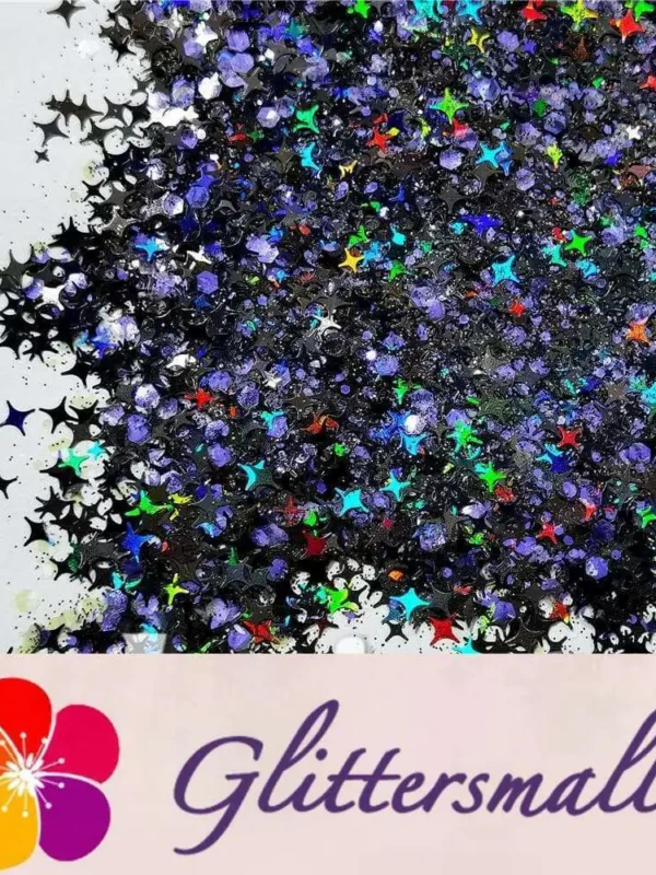 Dark Purple Galaxy (By Morgentau.JS) Custom Mixed Glitter WAL907
