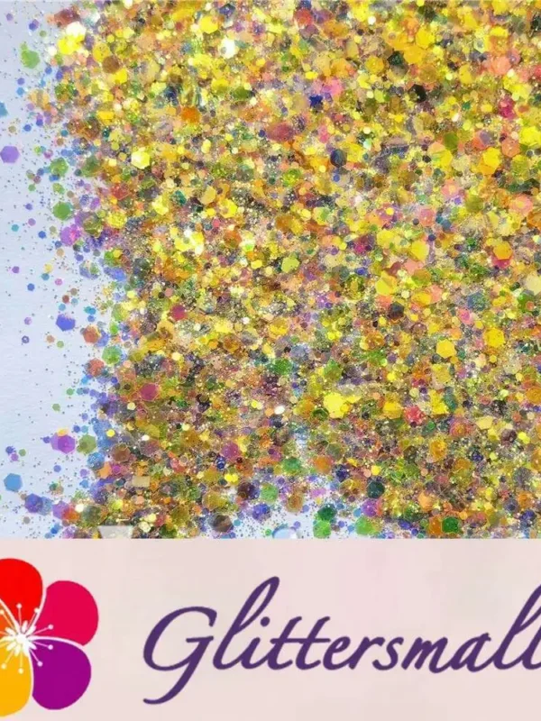 Neon Bella Rainbow (By Jilllovesbellaresin) Custom Mixed Glitter WAL910