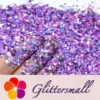 Holographic Light Purple Cellophane Glitter Flakes Holo Shards LB0802 4x4