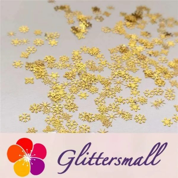 IMG_20201019_155721_3e22e6cb-d666-4133-a9d9-c8e9f4aa8780.webp 3mm Golden Mixed Snowflakes Shaped Metal Glitter MC201