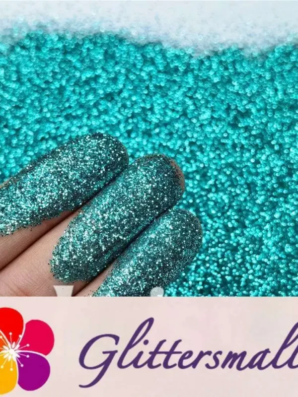 0.3mm Teal Green Fine Glitter Pure Color B0702