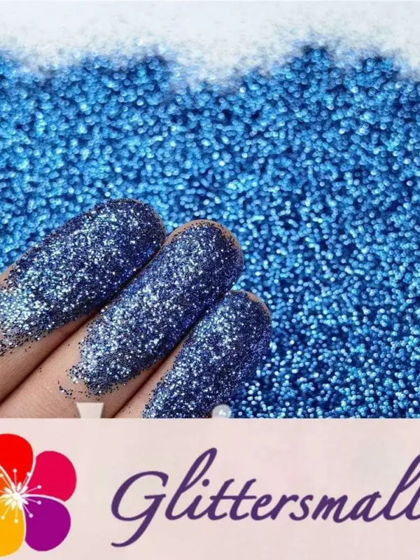 0.3mm Lake Blue Fine Glitter Pure Color B0709