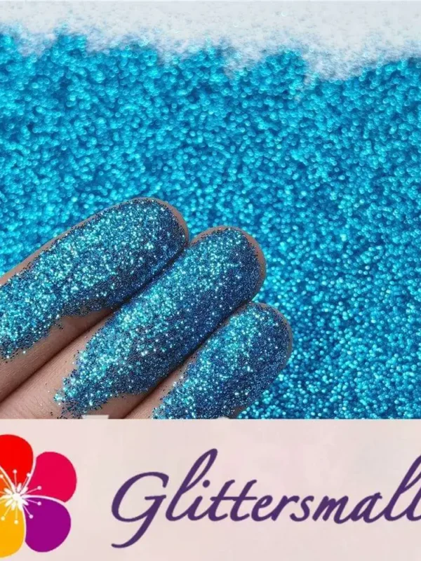 0.3mm Turquoise Blue Fine Glitter Pure Color B0714