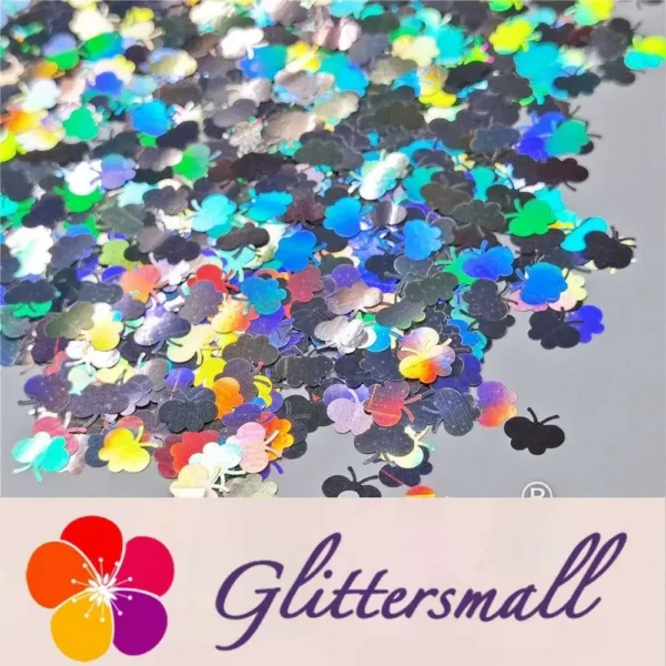 IMG_20201112_195449.webp 9mm Butterfly Shaped Holographic Silver Glitter LB0100