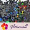 9mm Butterfly Shaped Holographic Black Glitter LB01000
