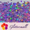 IMG_20201112_201404.webp 9mm Butterfly Shaped Holographic Light Purple Glitter LB0802