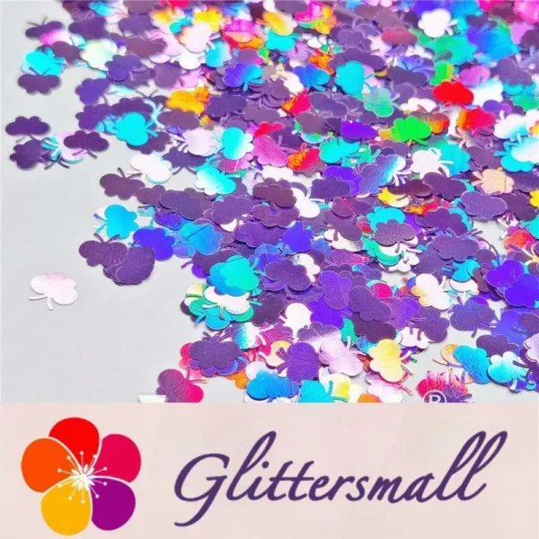 IMG_20201112_201421.webp 9mm Butterfly Shaped Holographic Light Purple Glitter LB0802