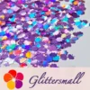 IMG_20201112_201426.webp 9mm Butterfly Shaped Holographic Light Purple Glitter LB0802