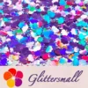 IMG_20201112_201442.webp 9mm Butterfly Shaped Holographic Light Purple Glitter LB0802