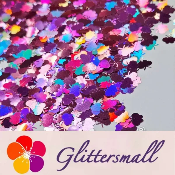 IMG_20201112_202633.webp 9mm Butterfly Shaped Holographic Pink Glitter LB0901