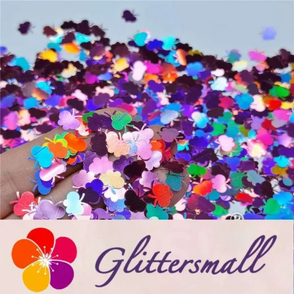 IMG_20201112_202705.webp 9mm Butterfly Shaped Holographic Pink Glitter LB0901