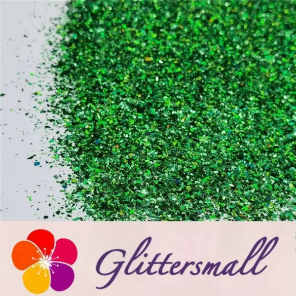 IMG_20201112_204602.webp Holographic Green Cellophane Glitter Holo Shards (Flakes) LB0600 2x2