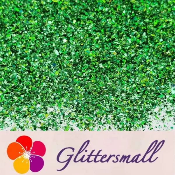 IMG_20201112_204611.webp Holographic Green Cellophane Glitter Holo Shards (Flakes) LB0600 2x2
