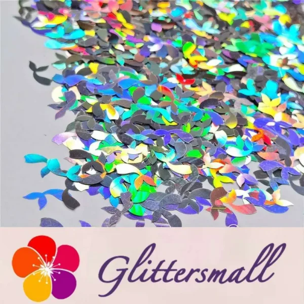 IMG_20201112_205934.webp 9mm Fish Tail Shaped Holographic Silver Glitter LB0100