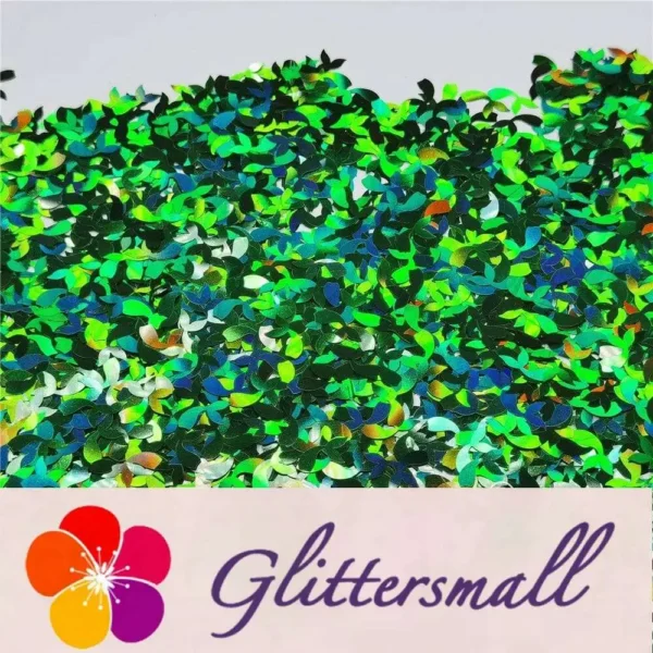 IMG_20201112_210933.webp 9mm Fish Tail Shaped Holographic Green Glitter LB0600