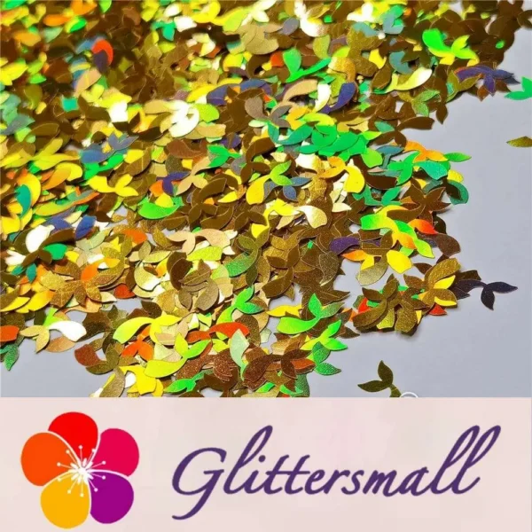 IMG_20201112_212446.webp 9mm Fish Tail Shaped Holographic Gold Glitter LB0210