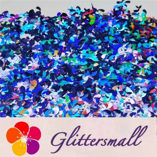 IMG_20201112_213029.webp 9mm Fish Tail Shaped Holographic Sea Blue Glitter LB0709