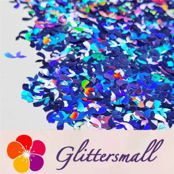 IMG_20201112_213032.webp 9mm Fish Tail Shaped Holographic Sea Blue Glitter LB0709