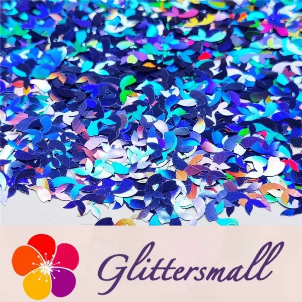 IMG_20201112_213046.webp 9mm Fish Tail Shaped Holographic Sea Blue Glitter LB0709