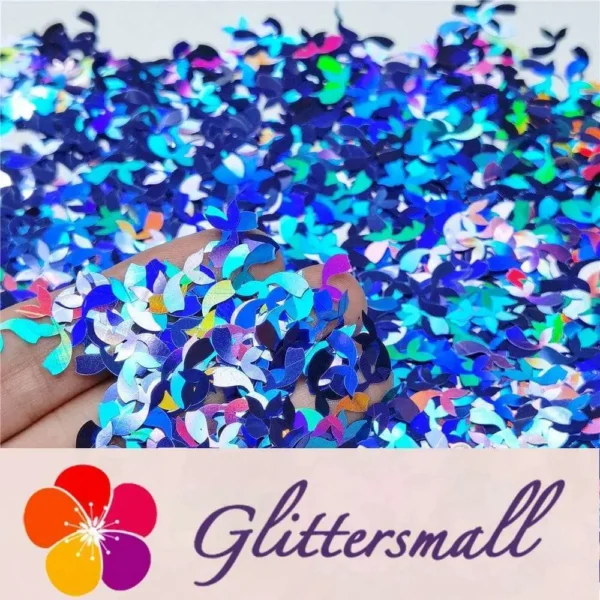 IMG_20201112_213110.webp 9mm Fish Tail Shaped Holographic Sea Blue Glitter LB0709