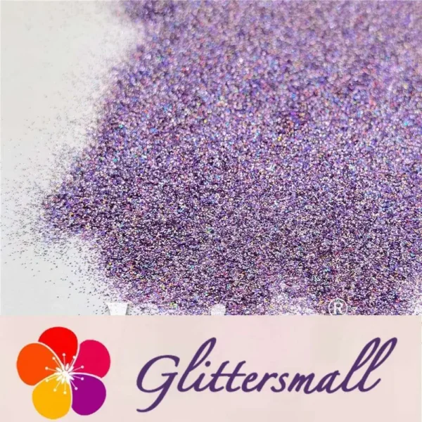 0.2mm Professional Cosmetic Glitter For Lip Gloss Holographic Light Purple FCHL802A