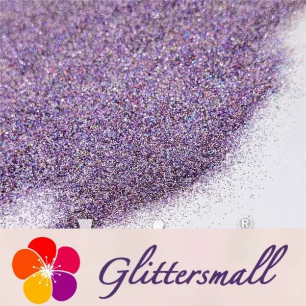 0.2mm Professional Cosmetic Glitter For Lip Gloss Holographic Light Purple FCHL802A