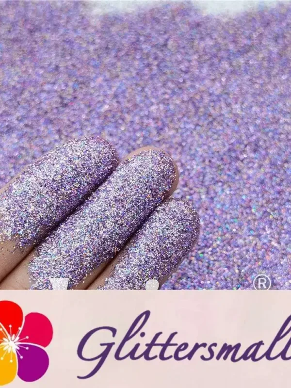 0.2mm Professional Cosmetic Glitter For Lip Gloss Holographic Light Purple FCHL802A