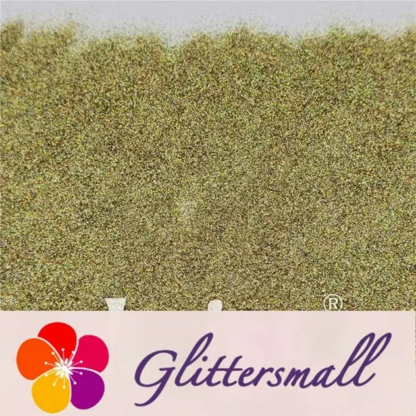 0.2mm Professional Cosmetic Glitter For Lip Gloss Holographic Light Gold FCHL222
