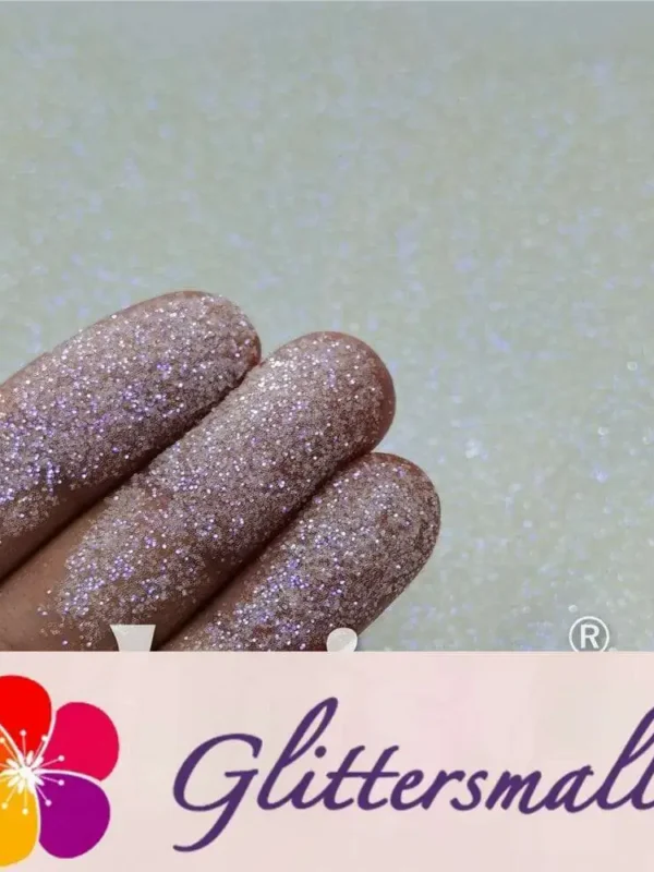 0.3mm Light Yellow and White Iridescent Glitter C014