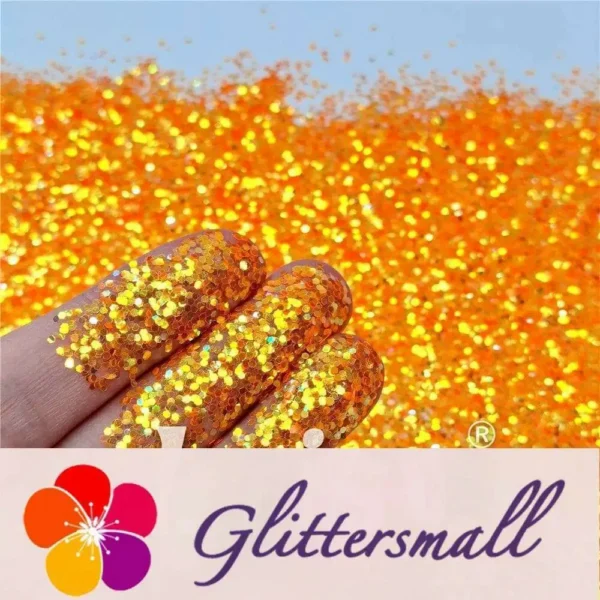 IMG_20201127_161514.webp 1mm Fluorescent Orange High Brightness Iridescent Glitter FC335