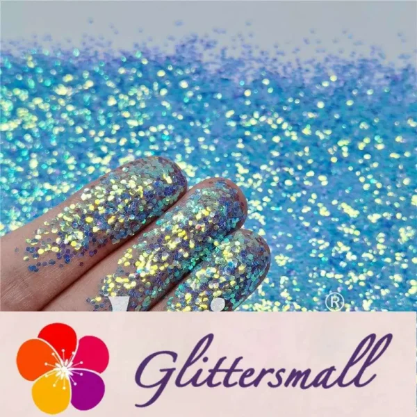 IMG_20201127_162121.webp 1mm Fluorescent Blue High Brightness Iridescent Glitter FC337A