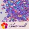 IMG_20201221_133730.webp 9mm Flame Or Fire Shaped Holographic Light Purple Glitter LB0802