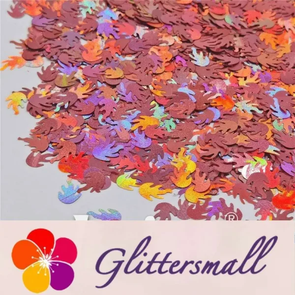 IMG_20201221_134617.webp 9mm Flame Or Fire Shaped Holographic Hazy Pink Glitter LB0911