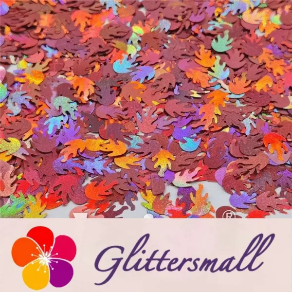 IMG_20201221_134659.webp 9mm Flame Or Fire Shaped Holographic Hazy Pink Glitter LB0911